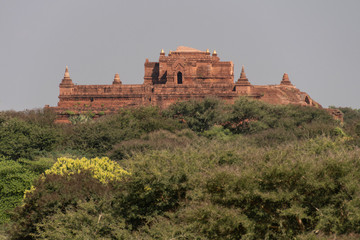 Fototapeta na wymiar Parque arqueolàogico de los antiguos templos y pagodas de Bagan. Myanmar