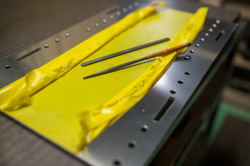 アルミ板の加工