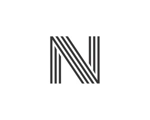 Letter N logo template  ,logo icon design template.