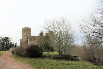 Château médiéval des Cornes d'Urfé - Champoly - Roannais - Loire - France