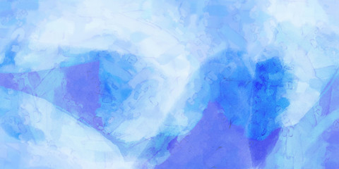 White Blue Purple Watercolor Background
