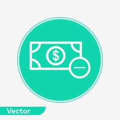 Money vector icon sign symbol