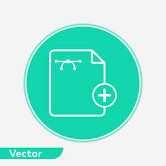 Add file vector icon sign symbol