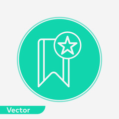 Bookmark vector icon sign symbol