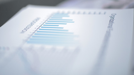 closeup.business document on the table of a businessman