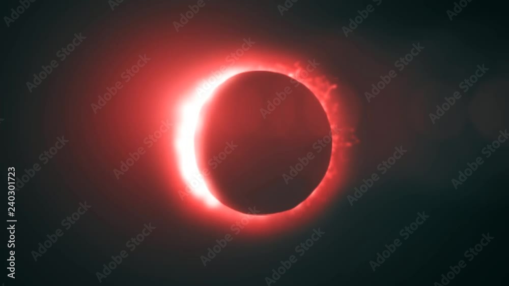 Canvas Prints abstraction of solar eclipse. ring of fire on a black background.