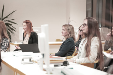 group of business people at the workshop