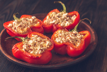 Stuffed peppers with feta