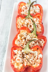 Stuffed peppers with feta