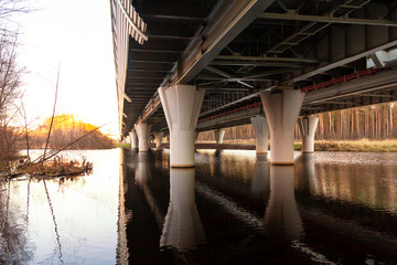 support of the overpass of the western high-speed diameter - automobile highway