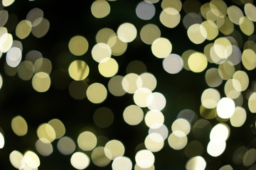 Christmas background with shining lights.