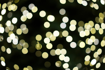 Christmas background with shining lights.