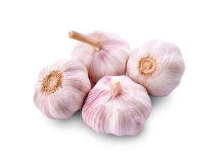 garlic isolated on white background