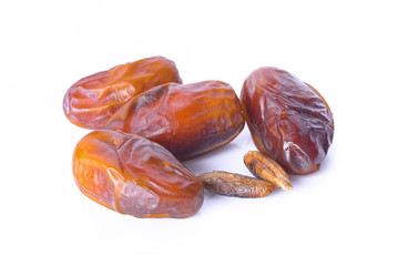 Dates isolated on white background
