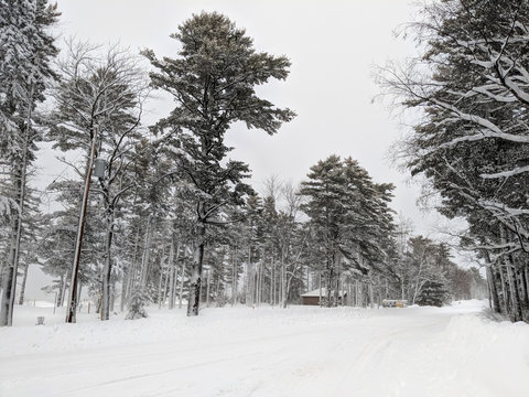 Ontonagon Township Park Snowstorm