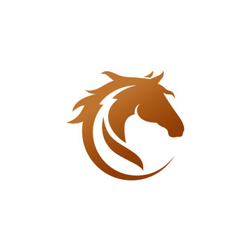 Vector Horse Head Logo Isolated On: vetor stock (livre de direitos)  1121066615, Shutterstock