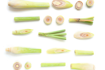 Fresh green lemon grass