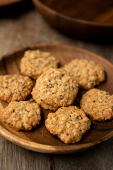 Oatmeal chia seeds cookies.