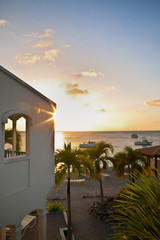 Sunrise at a Resort in Bonaire