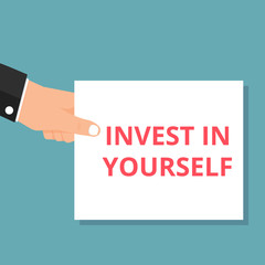 Text sign showing Invest In Yourself.