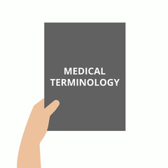 Text sign showing Medical Terminology.