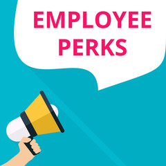 Writing note showing Employee Perks.