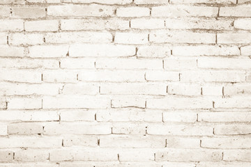 Cream colors and brown brick wall art concrete or stone texture background in wallpaper limestone abstract paint to flooring and homework/Brickwork or stonework clean grid uneven interior rock old.