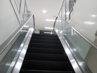 A down escalator