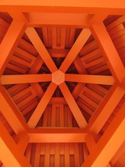 Orange geometric design 
