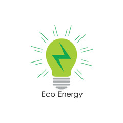 letter n green light bulb logo vector