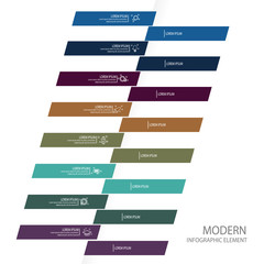 modern infographic banner template element