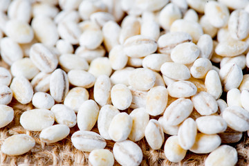 various cereals and groats on a table
