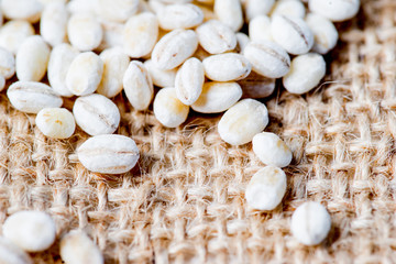 various cereals and groats on a table