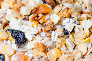 various cereals and groats on a table