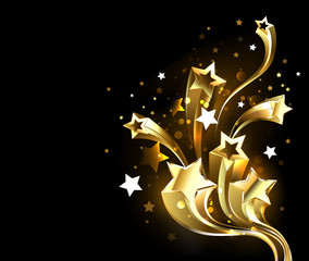 Fast gold comets © Nelli Valova