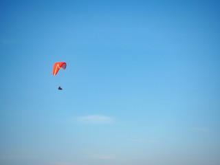 paraglider fethiye seaside town of Turkey