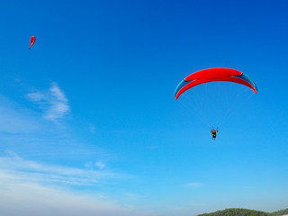 paraglider fethiye seaside town of Turkey