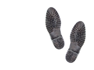 footprint on white background