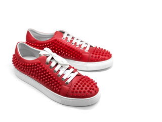 pair of red shoes