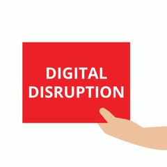 Word writing text Digital Disruption.