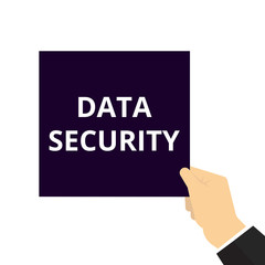 Text sign showing Data Security.