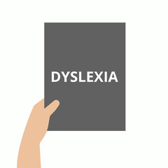 Word writing text Dyslexia.