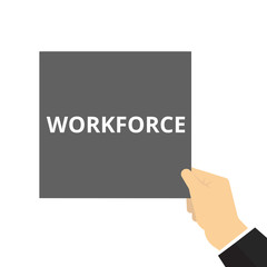Word writing text Workforce.
