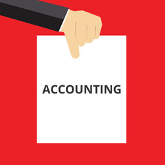 Conceptual writing showing Accounting.
