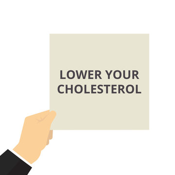 Text Sign Showing Lower Your Cholesterol.