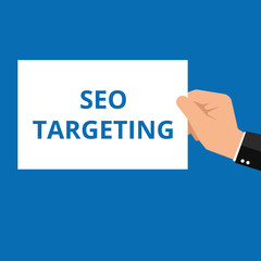 Word writing text Seo Targeting.