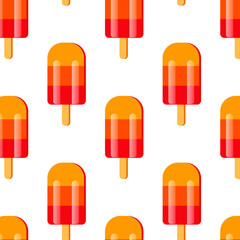 Seamless ice cream pattern. Vector illustration