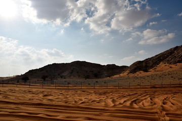 Sharjah desert area, one of the most visited places for Off-roading by off roaders