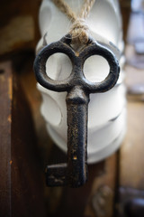 Vintage antique metal key