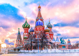 St. Basil's Cathedral on Red Square in Moscow